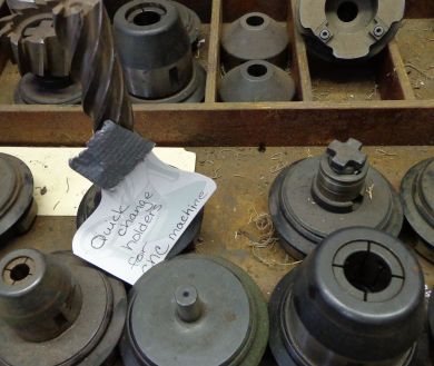 SCHMID KOSTA 13 MISC QUICK CHANGE HOLDERS FOR INDEXING MACHINE USED